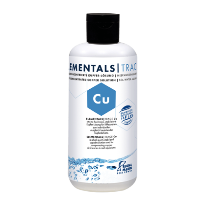 Fauna Marin - ELEMENTALS TRACE Cu 250ml Hochkonzentrierte Kupfer-Lösung für Meerwasseraquarien