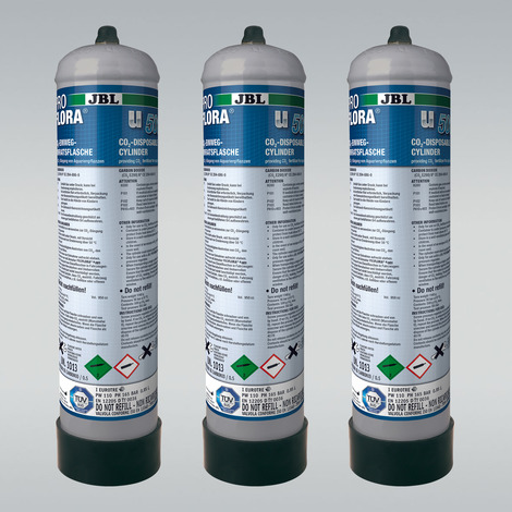 CO2-Einweg-Vorratsflasche (3er Pack) - JBL ProFlora 3 x u500