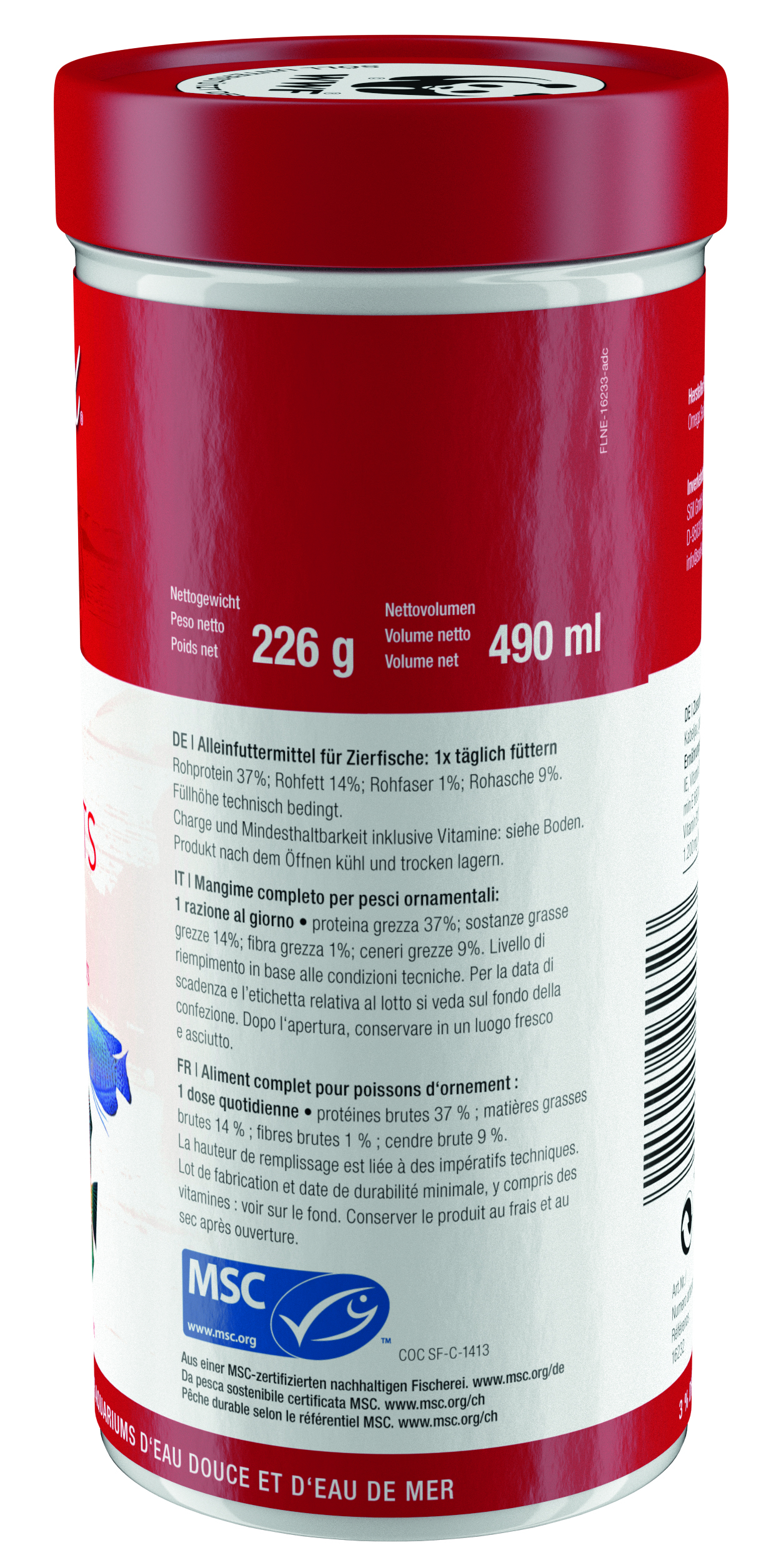 Organix Super Colour Pellets - 226 g / Süß- und Meerwasser