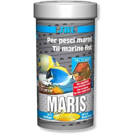 JBL Maris 250 ml - Hauptfutter-Flocken für Meerwasserfische