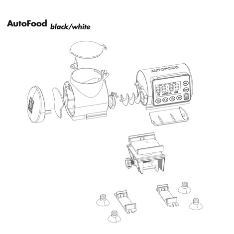 JBL AutoFood WHITE - Futterautomat für Aquarienfische