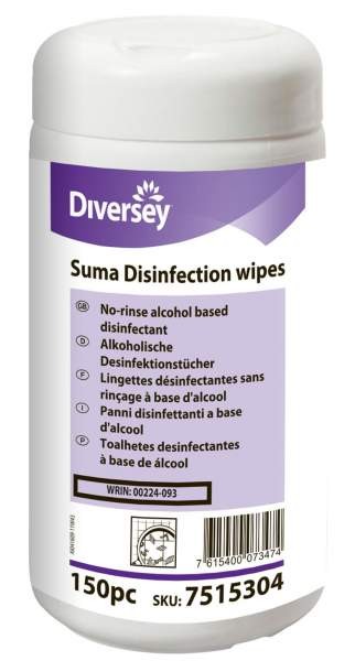 12 Dosen Suma Alcohol Wipes - Flächen-Desinfektionstücher