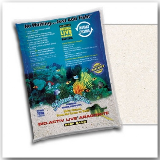 Nature's Ocean® Bio-Activ Live® Natural White Sand 9,07 kg Körnung 0,1 – 0,5 mm